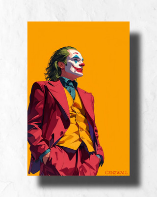 A3 Size Clown Villain Glossy HD Poster | 300 GSM Laminated Unframed Wall Art for Bedroom & Gaming Room Decor (12x18 Inch) Photographic Paper(18 inch X 12 inch)