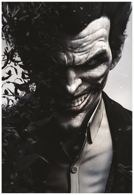 Batman Joker Arkham Video Game Wall Poster A3 Size Photographic Paper(16.5 inch X 11.7 inch, Rolled)