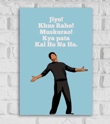 Kal Ho na Ho Movie Shahrukh Khan Pop Art Poster For Room Office Home Decor Wall Painting Wallpaper Gift Item Paper Print(18 inch X 12 inch, Standard Packaging In tube)