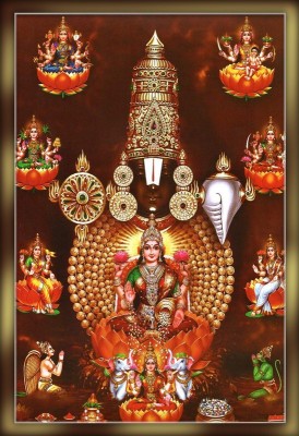 Poster Asta Lakshmi Venkateswara Swamy Picture sl-14069 (Wall Poster, 13x19 Inches, Matte Paper, Multicolor) Fine Art Print(19.1 inch X 13.1 inch, Rolled)