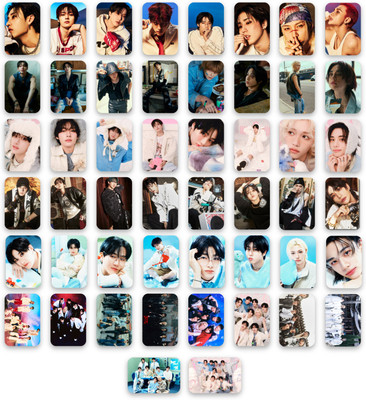 Stray Kids Photocards Pack of 50 (8.8 x 5.6 cm) | Stray Kids Round-Edge Photocards for Stays| K-Pop Merch | Pinterest Wall Posters | Ideal Gift for Birthdays & Collectors (Pack of 50) Photographic Paper(3.1 inch X 2.1 inch, 300 GSM Thick Paper, Matte Finish)