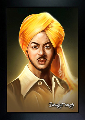 Bhagat Singh Photo Frame Photographic Paper(13.5 inch X 10 inch, Bhagat Singh Photo Frame)
