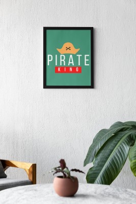 Pirate King Photographic Paper(13 inch X 9.8 inch, Framed)