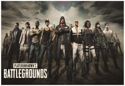 PlayerUnknown Battlegrounds Video Game Wall Poster A4 Size Photographic Paper(8.3 inch X 11.7 inch, Rolled)