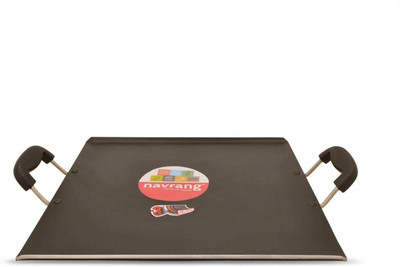 NAVRANG Square Tawa 33 cm diameter(Aluminium, Non-stick)
