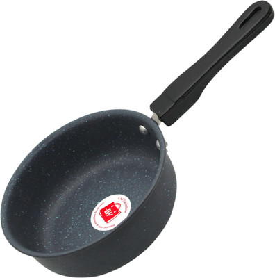 LAZYwindow Premium Quality Nonstick Sauce Pan 17 cm diameter 1 L capacity(Hard Anodised, Non-stick, Induction Bottom)