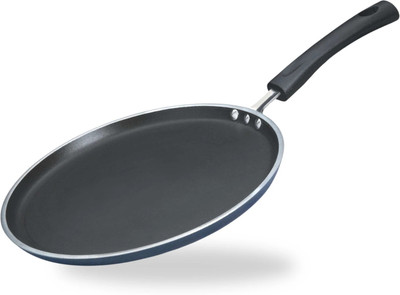 VINOD Zest Non-Stick Dosa/Omni Tawa,Gase Base Tawa 28 cm diameter(Aluminium, Non-stick)