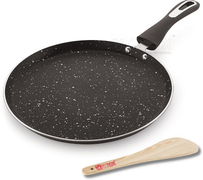 iVBOX Omega-Pro 3mm Thick induction 280mm Non Stick Dosa Tawa 28 cm diameter(Aluminium, Non-stick, Induction Bottom)