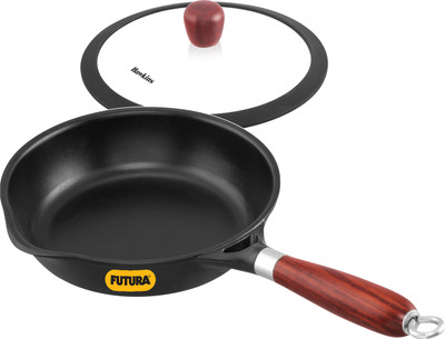 Hawkins Cast Iron Frying Pan (CIF20G) Fry Pan 20 cm diameter with Lid 1 L capacity(Cast Iron)