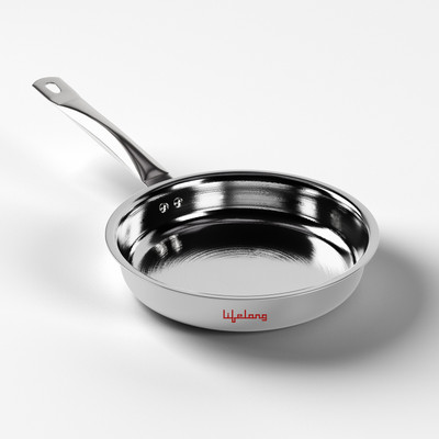 Lifelong Triply LLOTPFP24 Fry Pan 24 cm diameter 1.5 L capacity(Triply, Induction Bottom)