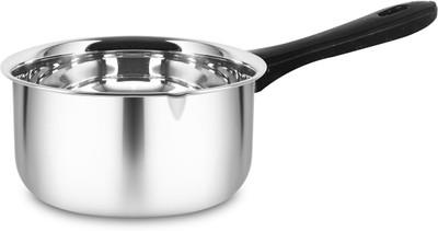 Classic Essentials Kitchenware Heavy Gauge Stainless Steel Saucepan/Tea Pan, Milk Pan 16 cm diameter 1 L capacity(Stainless Steel)