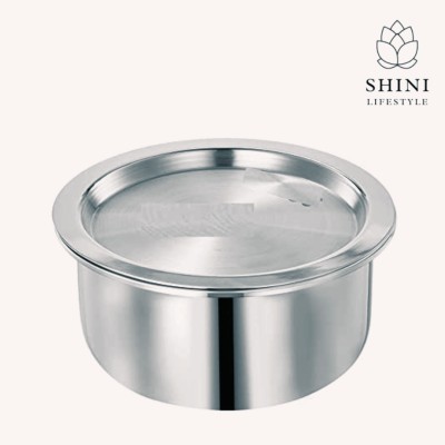 SHINI LIFESTYLE Aluminium bhagona/Deg/Milk pot/bhagona with lid/good quality bhagona Tope with Lid 5 L capacity 26 cm diameter(Aluminium)
