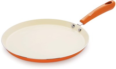 NIRLON NIRLON Ceramic Induction Dosa Tawa, 26Cm, Orange Tawa 26 cm diameter(Ceramic, Non-stick, Induction Bottom)