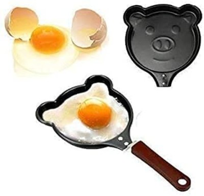 beautiloon Fry Pan 9 cm diameter with Lid 1 L capacity(Stainless Steel, Non-stick, Induction Bottom)