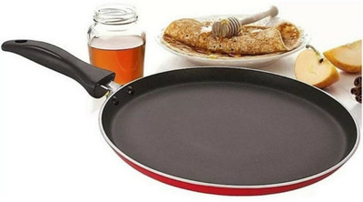 RBGIIT Non Stick Coated Flat Dosa Roti Cookware Tawa With Handle And Spatula Non-Stick Coated Cookware Set(Aluminium, 1 - Piece)