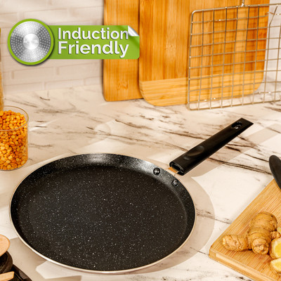Supreme Cookware Induction Base Non Stick Dosa Tawa 28 cm diameter(Aluminium, Non-stick, Induction Bottom)
