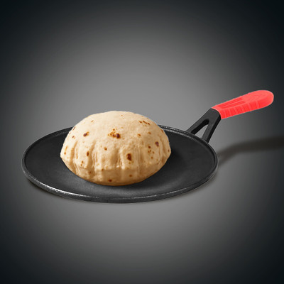 Pigeon Imperi Cast Iron Tawa 28 cm diameter(Cast Iron, Non-stick, Induction Bottom)