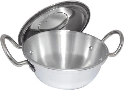 bartan kadhai with lid (1500 ml ) Kadhai 22 cm diameter with Lid 2.5 L capacity(Aluminium)