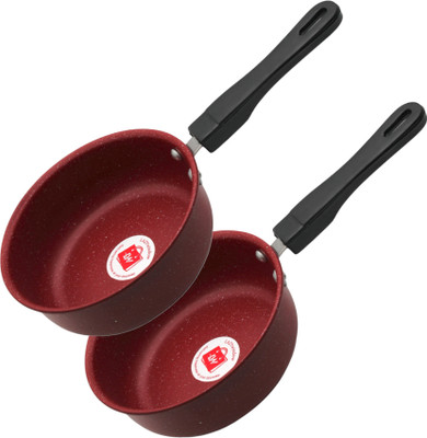 LAZYwindow LAZYwindow Superior Quality Nonstick Frying Pan / Sauce Pan 17 cm diameter 1 L capacity(Hard Anodised, Non-stick, Induction Bottom)