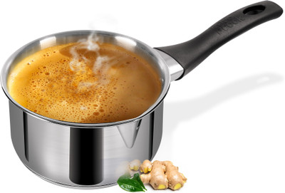 MILTON Pro Cook Sandwich Bottom Sauce/Tea Pan for Chai with bakelite handle, 16 cm Sauce Pan 16 cm diameter 1.6 L capacity(Stainless Steel)