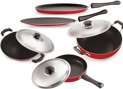 NIRLON Cooking Set Tawa 27 cm diameter with Lid(Aluminium, Non-stick)