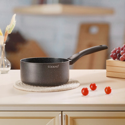 CookAid Neo Glide Series Non Stick PTFE Saucepan Sauce Pan 16 cm diameter 1.5 L capacity(Aluminium, Non-stick, Induction Bottom)