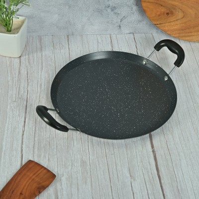 Femora Carbon Steel Dosa Tawa/ Comal Pan with Side Handle Tawa 28 cm diameter(Carbon Steel, Non-stick, Induction Bottom)
