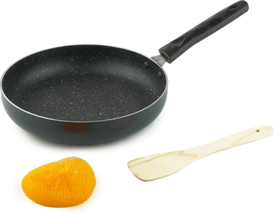 Kreme Fry Pan 24 Cm Diameter 15 L Capacity (Aluminium, Non-stick, Induction Bottom) For Rs. 439 @ 71% off