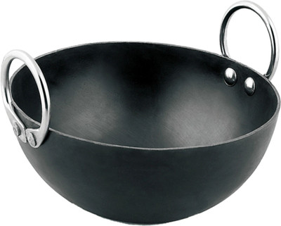 VeerEnterprises Ms (IRON) Kadhai 31 cm diameter 2.8 L capacity(Iron)