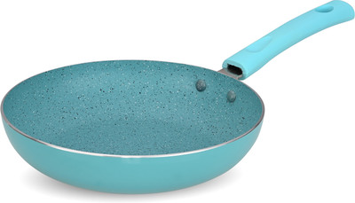 NAVRANG AQUA BLUE ALUMINIUM GRANITE NONSTICK FRY PAN 240MM Fry Pan 24 cm diameter 1.5 L capacity(Aluminium, Non-stick)