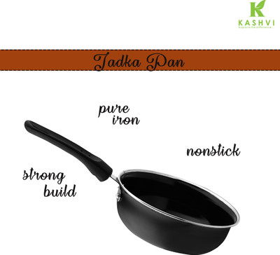 Cook Pro Premium Tadka Pan Tadka Pan 16 cm diameter 1 L capacity(Cast Iron, Non-stick, Induction Bottom)