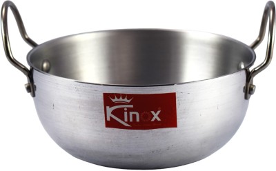 Kinox Aluminium Kadai With Handle/ Tasla with Handle Kadhai 29 cm diameter 3.3 L capacity(Aluminium, Induction Bottom)