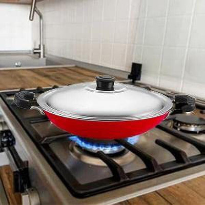 RBGIIT Appachetty With Stainless Steel Lids BN-1 Appachatty with Lid 1 L capacity 22 cm diameter(Aluminium, Non-stick)
