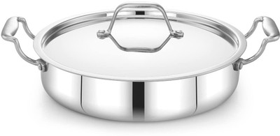 Maxima Triply Cookware Mini Sauce Pot | Compact Size | Versatile Use | Mini Sauce Pot 20 cm diameter 1.4 L capacity with Lid(Stainless Steel, Induction Bottom)