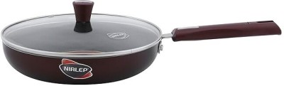 Nirlep IJFP28N Fry Pan 28 cm diameter with Lid 1.5 L capacity(Hard Anodised, Non-stick, Induction Bottom)