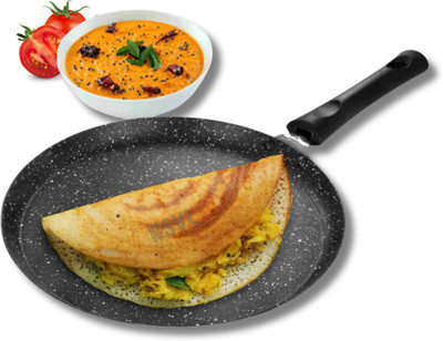NSVL Aluminium Non-Stick Dosa Tawa with Handle| Granite Finish | Pfoa Free Tawa 26.5 cm diameter(Aluminium, Non-stick)