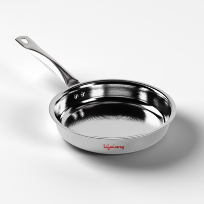 Lifelong Triply LLOTPFP22 Fry Pan 22 cm diameter 1.25 L capacity(Triply, Induction Bottom)