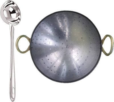 SHINI LIFESTYLE Kadhai 22 cm diameter 0.75 L capacity(Iron)