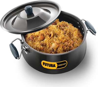 Hawkins Futura BigBoy Biryani (NBH12) Handi 12 L with Lid(Hard Anodised, Non-stick)