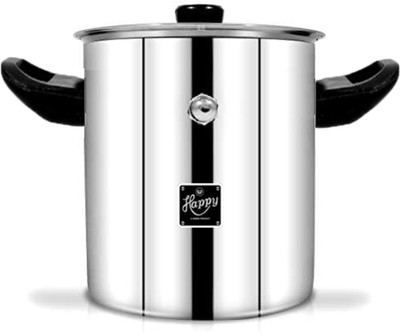 Happy Stainless Steel Double Wall Milk Boiler | Milk Cooker | Milk Container | Milk Pot 13 cm diameter 1 L capacity with Lid(Stainless Steel, Non-stick, Induction Bottom)