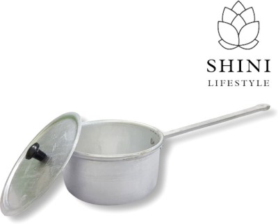 SHINI LIFESTYLE Milk pan, Tea pan, Sauce pan, with Lid (Heavy Bottom) Sauce Pan 17.5 cm diameter with Lid 2.7 L capacity(Aluminium)