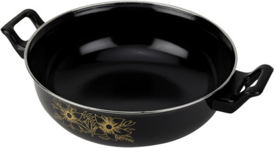 global shine Kadhai 3.5 litre 27cm Diameter Buy 1 Get 1 Free Diwali Offer Kadhai 27 cm diameter 3.5 L capacity(Stainless Steel, Induction Bottom)