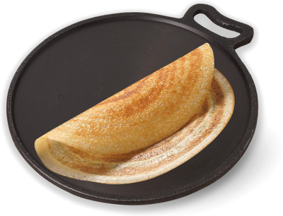 The Indus Valley Super Smooth Cast Iron Tawa for Dosa/Chapathi - 11inch Tawa 27.9 cm diameter(Cast Iron, Induction Bottom)