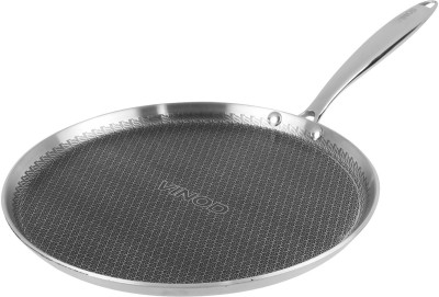 VINOD Platinum Triply Stainless Steel X Dosa Tawa 25 cm diameter(Stainless Steel, Non-stick, Induction Bottom)