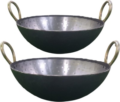 SHINI LIFESTYLE Kadhai 30 cm diameter 3 L capacity(Iron)