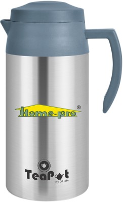 Home-pro Tea Pot | Vacuum Insulated Pot | Stainless Steel Leak Proof Ideal For Hot & Cold Pot 10.5 cm diameter 1 L capacity with Lid(Stainless Steel)