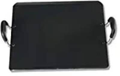 Flora and Co Non Stick 4 mm TAWA Square Design for DOSA/ROTI TAWA with Double Side Handle Tawa 0.4 cm diameter