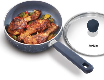 Hawkins Ceramic (ICF17G) Granite Fry Pan 17 cm diameter with Lid 1 L capacity(Aluminium, Non-stick, Induction Bottom)