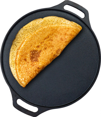 Greenchef Pre seasoned Non-Coated Tawa for Dosa/Roti/Chapathi - Zesto 300MM Tawa 30 cm diameter(Cast Iron)