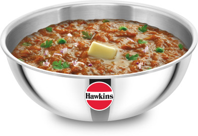 Hawkins Kadhai (SSTA30) Tasla 3 L capacity 24 cm diameter(Triply, Induction Bottom)